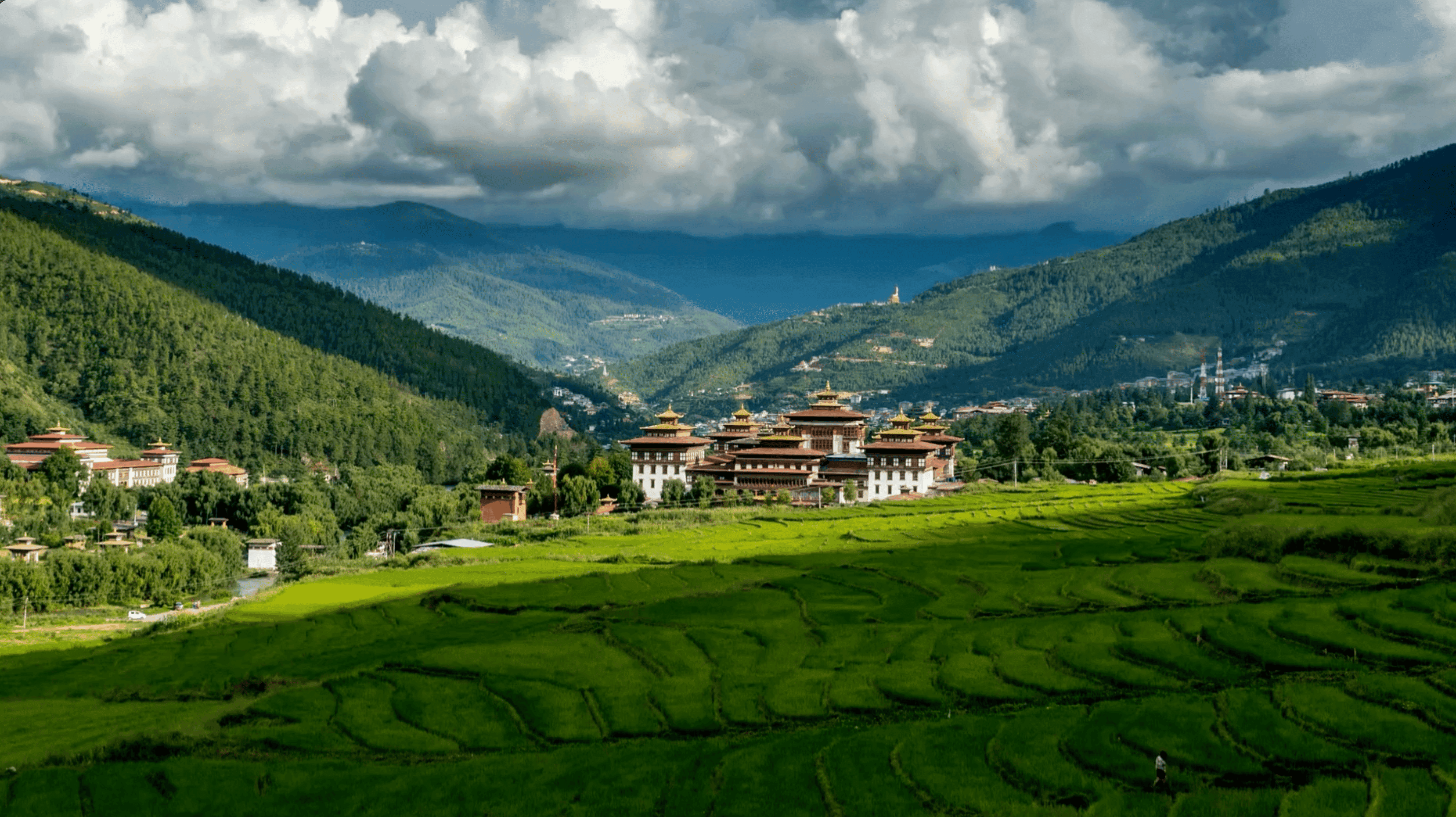 Scenic view of Bhutan